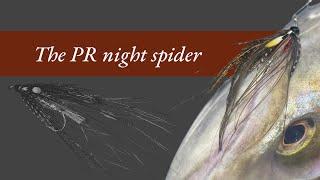 Sea trout fly - the PR night spider by Rob Redman -low water sea trout fly