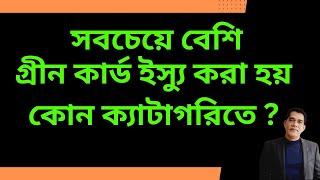 আমেরিকায় সবচেয়ে বেশি গ্রীন কার্ড ইস্যু করা হয় কোন ক্যাটাগরিতে ? Highest Green Card Issued Category