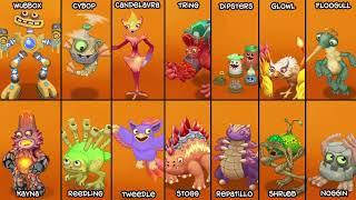 Fire Haven but Each Monster is Zoomed in! (Sounds Better) - My Singing Monsters