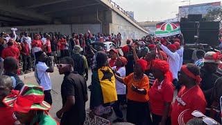 John Mahama and NDC Storms Demostration Against EC