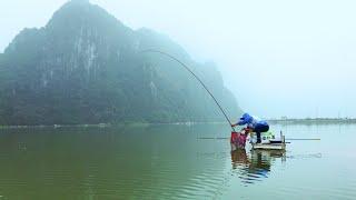 CÂU CÁ RÔ TỰ NHIÊN nhưng Cá Trôi phá quá! Wild Fishing!