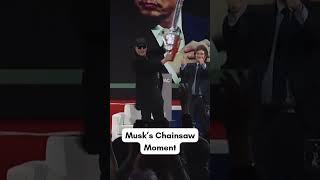 Elon Musk Wields Chainsaw at CPAC, Gifted by Argentina's Milei | AC1G