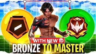 Bronze To Master in Noob I'd Cs Rank Pushing with random Player #freefire