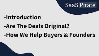 SaaSPirate Introduction - Affordable SaaS Lifetime Deals & Discounts in 2022