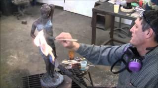 How to Patina a Bronze Sculpture #107