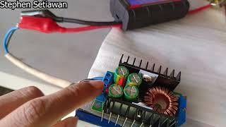 Test Panel Surya 100WP Tanpa Aki Baterai Langsung Ke Stepdown Kuat 5 Lampu AC!?