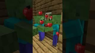 MINECRAFT ON 1000 PING When Zombies Attack Villagers -  Minecraft Animation