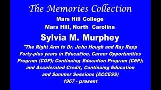 Sylvia M. Murphey, The MHU Memories Collection interview, June 4, 2009