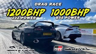 MK4 SUPRA vs GR SUPRA.. 1200HP 2JZ MK4  vs 1000HP B58 MK5