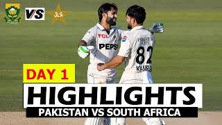 PAKISTAN VS SOUTH AFRICA 1ST TEST MATCH 2024 DAY 1 HIGHLIGHTS | PAK VS SA