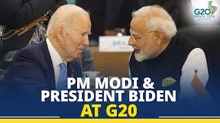 PM Modi meets US President Biden at the G20 Summit