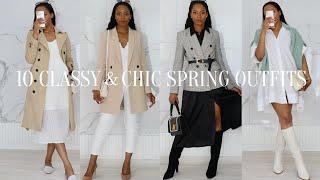 10 CLASSY CHIC *EVERYDAY* SPRING OUTFITS | SPRING OUTFIT IDEAS  | LOOKBOOK 2022