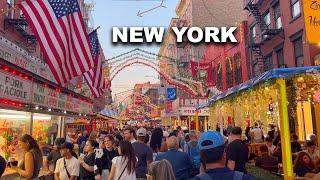 New York City Virtual Walking Tour Feast of San Gennaro 2024 in NYC Little Italy on Opening Day