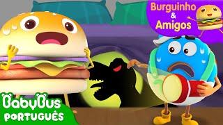 Tem um Monstro no Quarto do Burguinho e Amigos!  | Aventuras Alimentares | BabyBus Português