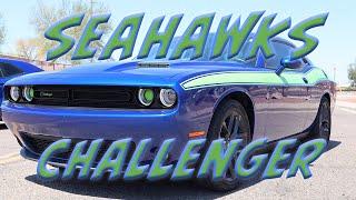 Quick Vid * Seattle Seahawks * Dodge Challenger Burns Rubber for the Ice Breakers Show