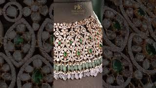  Royal Heritage Choker by Panna Jewellers Exclusive | Timeless Beauty in Gold & Emeralds 