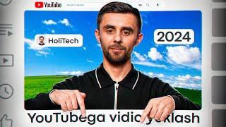  AMERICAN YOUTUBEGA TO'G'RI VIDEO YUKLASH 2024  // HOLITECH BU JUDA OSON // AMERICAN YOUTUBE 