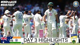 India vs Australia 5th Test Day 3 Full Match Highlights | IND vs AUS 5th Test Day 3 Full Highlights