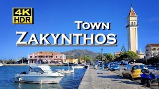 Zakynthos Town, Greece  in 4K video HDR ( UHD ) Dolby Atmos  The best places   , walking tour