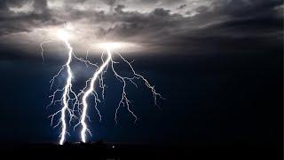 Dark Booming Thunder and Raging Night Rain for Instant Sleep | Ambiance for Sleep, Focus, Relaxation