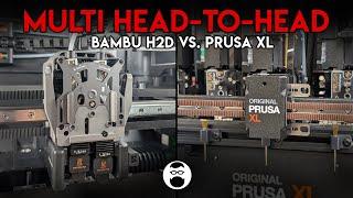 Which is the best multi-head printer for you?  Bambu H2D vs. Prusa XL