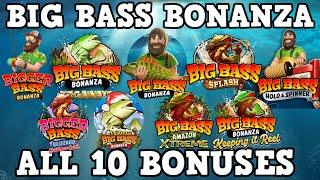 Big Bass Bonanza Slot Session - EVERY BIG BASS BONUS!! - Bigger, Splash, Amazon, Megaways & More