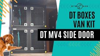 DT MV4 Side Double Stack Dog Boxes Side door | DT BOXES Overview