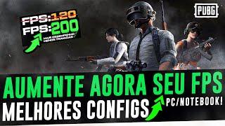 COMO AUMENTAR O FPS NO  PUBG 2024 ! MELHORES CONFIGURAÇÕES PARA MAIS FPS E MENOS INPUT LAG!