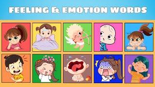 Feelings and Emotions For Kids | Learning Visual Cards Video | Oh Vui Kids