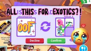  IT WAS A BIG LOSE?! I OVERPAID FOR EXOTIC NEON CANDYFLOSS & NEON PIRATE GHOST  Adopt Me - Roblox