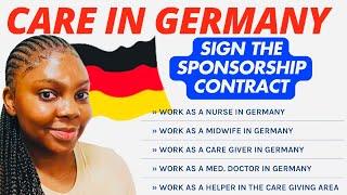 CAREGIVERS NEEDED IN GERMANY FREE SPONSORSHIP | SIGN TBE CONTRACT NOW! TO GET STARTED