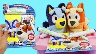 Bluey & Bingo Enjoy Imagine Ink Coloring Activities!