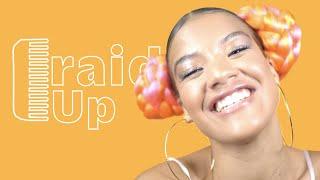 Orange and Pink Braided Space Buns | The Braid Up | Cosmopolitan SA