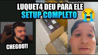 REAÇÃO DO DANONEAPÓS CHEGAR O SETUP GAMER QUE O LUQUET4 COMPROU!