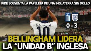 JUDE BELLINGHAM LIDERA A LA UNIDAD B DE UNA INGLATERRA QUE SIGUE SIN BRILLAR. GRECIA 0-3 INGLATERRA