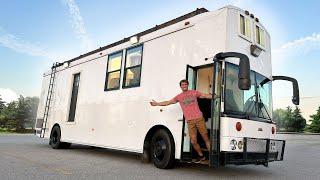 I turned a SCHOOL BUS into a LUXURY tiny home