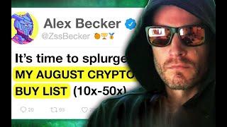 Alex Becker’s NEW LIST of Crypto Recommendations