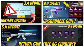 Urgent Update | Free Upgradable Gun? | Free Ag Currency | Next Classic Crate Bgmi | 3.5 Update Gun