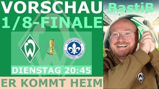 Kohfeldt is coming home! Darmstadt - 1/8-Finale | SV Werder Bremen - DFB-Pokal 2024/25 | BastiB-BFaB