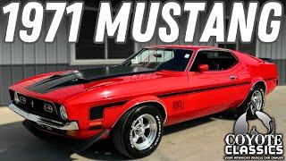 1971 Mustang Mach 1 for Sale at Coyote Classics