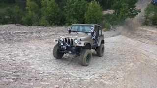 Insanely Steep Hillclimb Crawl Sheer Rock Jeep Wrangler