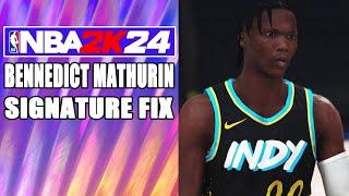 Bennedict Mathurin Signature Fix NBA2K24