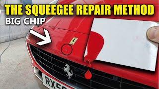 BIG Chip Repair using the Squeegee method! Fix your own car SCRATCHES and CHIPS! Save Money!