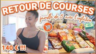 INFLATION & RETOUR DE COURSES POUR UNE FAMILLE DE 5 !! 140€