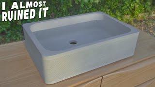 How to make a Stylish Concrete Basin - Don't Make the Same Mistake I Did!