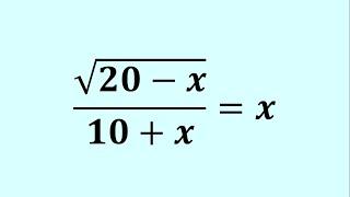 Radical Equation Hack Beats Old School Methods!