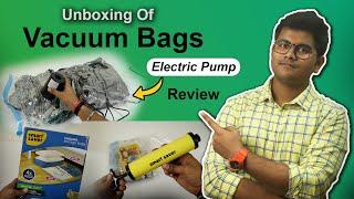 Unboxing Of Vacuum Bags With Electric Pump | Vacuum Storage Bags With Pump