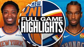 Game Recap: Thunder 117, Knicks 107