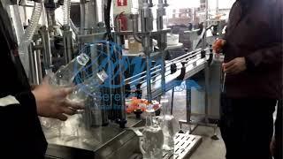 Manuel Dörtlü Dolum Konveyör ve Manuel Kapatma Hattı - Manual Four Filling and Manual Capping Line