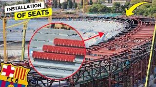 Installation of seats at Camp Nou - Construction Update (9 October 2024)